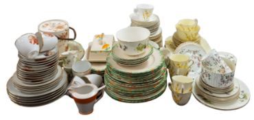 A collection of Edwardian, 1920s and later teawares.