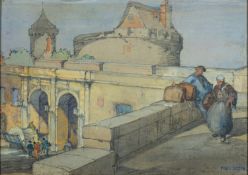 Two landscape, one by Herbert Davis Richter (British,