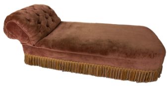 A late Victorian daybed, late 19th Century,