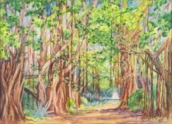 Two landscapes, attributed to Evelyn Cheston (British,