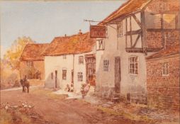 Francis Brown Tighe (British, c.1885-1926) - four landscapes- Beachley, near Chepstow.