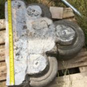 Base moulding cluster in Early English style Doulting stone.