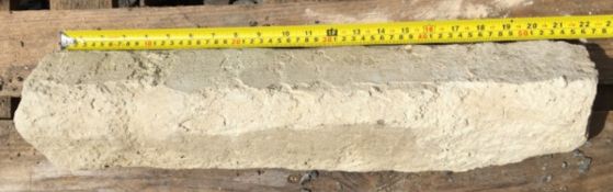 Another common mullion with chamfered sides, 56cm long, max depth 12cm.