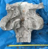 Finial with four leaf carvings, Bath sto