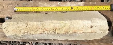 Another common mullion with chamfered sides, 56cm long, max depth 12cm.