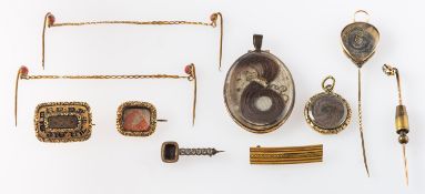 A mixed group of antique jewellery, four