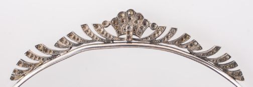 A vintage silver tiara, the tiara headpi