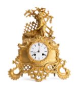 Japy frères et Cie a gilt-metal French mantel clock the eight-day duration movement striking the