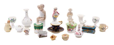 A collection of small ceramic wares,
