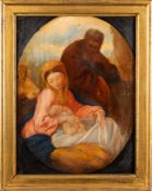 Italian School, 19th Century - The Holy Family - Oil on panel - 30.