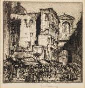 *Sir Frank Brangwyn (British, 1867-1956) - Porta Copua, Naples,