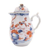 A Chinese Imari jug and cover of baluster form with domed cover,