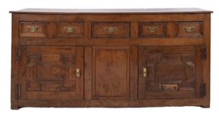 A William & Mary oak dresser,