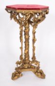 A Victorian gilt composition occasional table or stand,