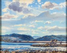 Stuart Reid (British, 20th Century) - A coastal scene - Oil on canvas - 38.5 x 48.