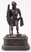 A Continental cast iron model of a conquistador,