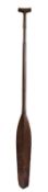 A South Pacific hardwood paddle, 167cm long.
