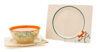 A group of Clarice Cliff pottery,