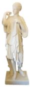 A painted composition model of the Diana of Gabii,