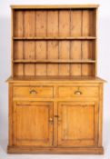 A Victorian pine dresser,