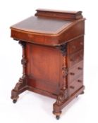 A Victorian mahogany Davenport, circa 1860,