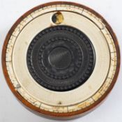 A burr walnut and Holtzapffel lathe turned ivory snuff box,