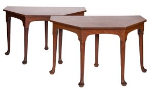 A George II mahogany extending dining table,