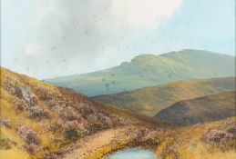 Reginald Daniel Sherrin (British, 1891-1971) - Views of Dartmoor - Two gouaches - Each 37 x 54.