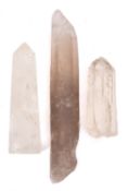 A rock crystal obelisk, of square section and tapering form,