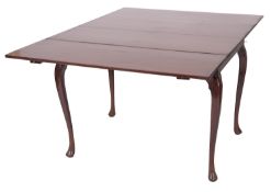 A late George II or early George III mahogany extending supper table, circa 1760,