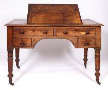 A Regency mahogany writing table,