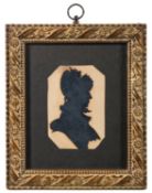 John Gapp (British, fl. 1827-1840) - Portrait of Mrs Flockton, 1830 - Paper-cut silhouette - 8.