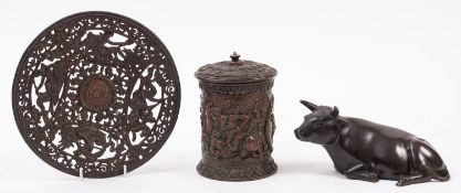 A Continental, probably Prussian cast iron openwork dish, second half 19th century,