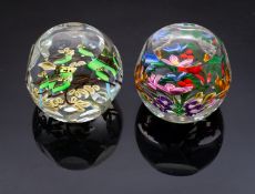 Two Perthshire paperweights,