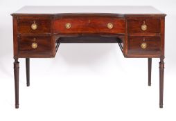 A mahogany dressing table in Regency taste,