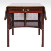 A George III mahogany breakfast or supper table, in Chippendale style,