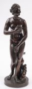 A patinated bronze model of the Venus de Medici, late 19th century,