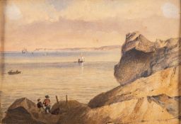 C. E. Strong (British, 19th Century) - Torbay and Berry Head - Two watercolours - Each 12 x 17.