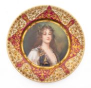 A porcelain plate attributed to Berlin,