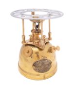 A brass primus stove, maker Siebe Gorman & Co,