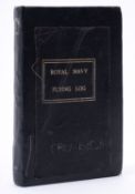 A Royal Navy Flying logbook for PO M C Crumbie 848 Naval Air Squadron,