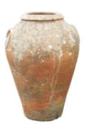 A Tuscan, probably Livorno terracotta Royal Navy provisioning jar,