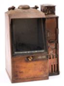 A late 19th/early 20th century copper binnacle compass ,maker Henry Browne & Sins Ltd, London,