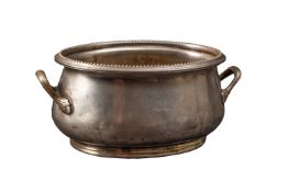 A late 19th/early 20th century White Star Line silver plated two handled oval tureen, by Elkington,