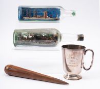 HMS 'Dainty'. A silver plated presentation tankard, ' HMS Dainty. Cowes . 26.3.53 Lt. P.E.