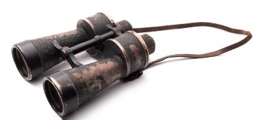 A pair or WWII period German Kriegsmarine 7 x 50 Binoculars, maker Ernst Leitz, Wetzlar,