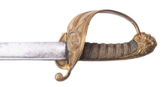 A 19th Century Royal Navy midshipman's sword,