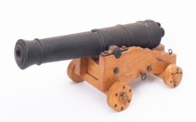 A H L Pearson one-eighth scale model of a 32 pounder cannon,