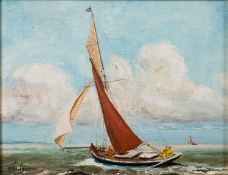 John Peet (British, 20th century) 'Hinrike' of Brake. Captain Schwinge.