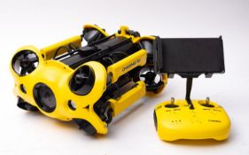 A Chasing M2 underwater drone, in yellow, together with instructions and accessories in fitted case.